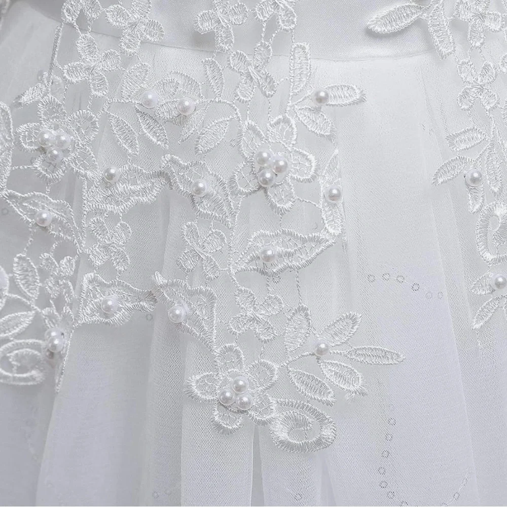 White Flower Girl or First Communion Dress - Picture 6 of 7
